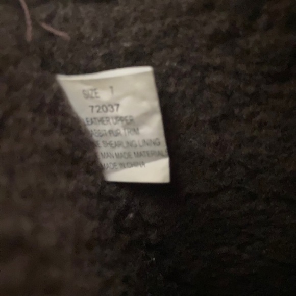 Clarks | Suede Shearling Rabbit Fur Lined Tall Wedge Winter Boots - Picture 8 of 9